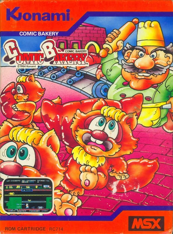 Comic Bakery box art for Colecovision